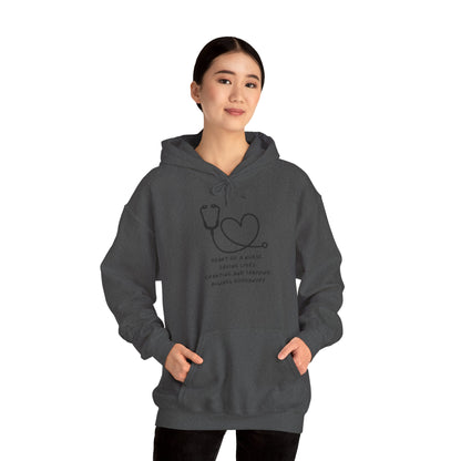 Heart of a Nurse. Saving Lives. Charting and Thriving. Always GoodaNuff Unisex Hoodie