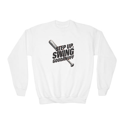 Step Up. Swing GoodaNuff Unisex Youth Crewneck