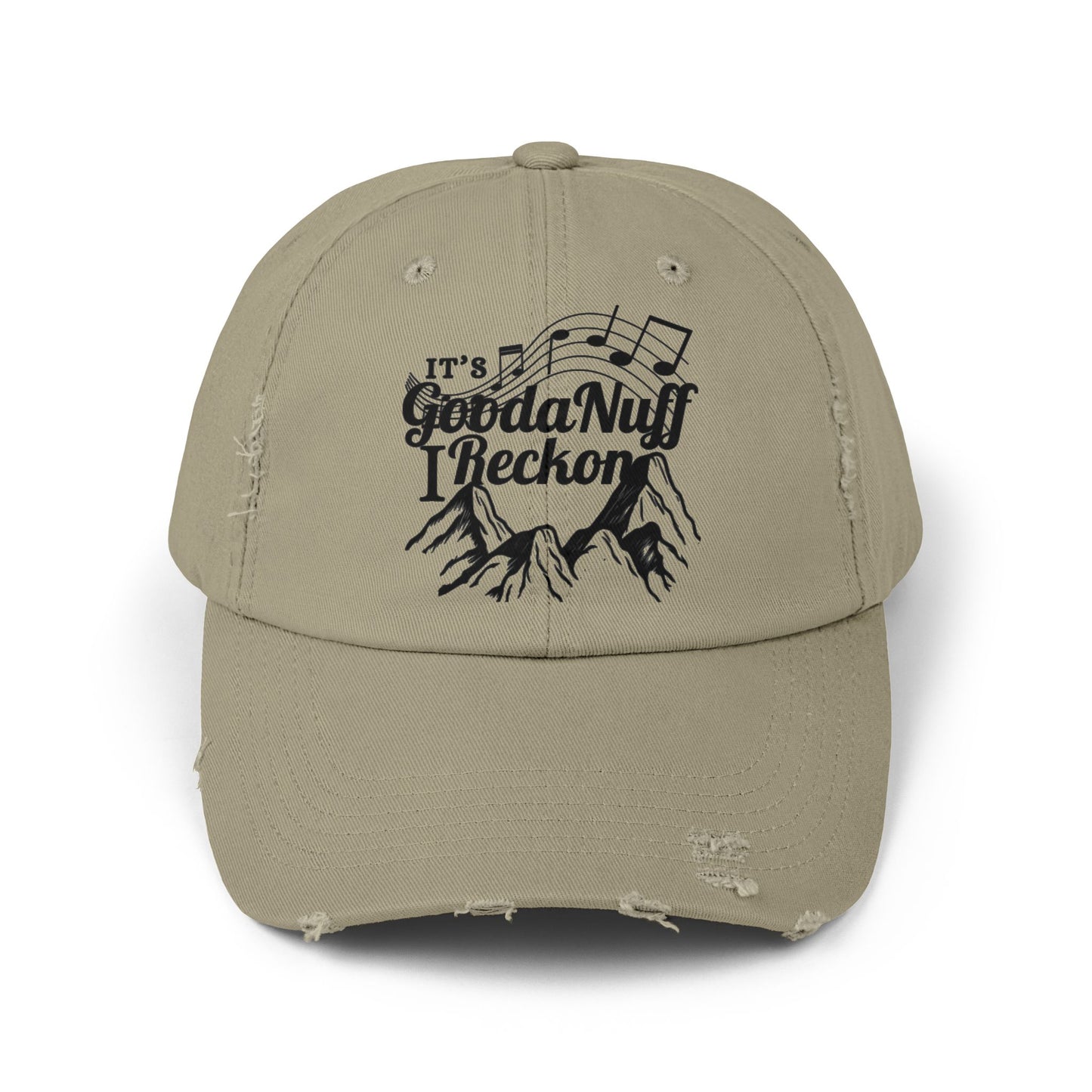 It's GoodaNuff I Reckon Distressed Baseball Cap
