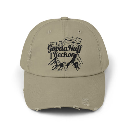 It's GoodaNuff I Reckon Distressed Baseball Cap