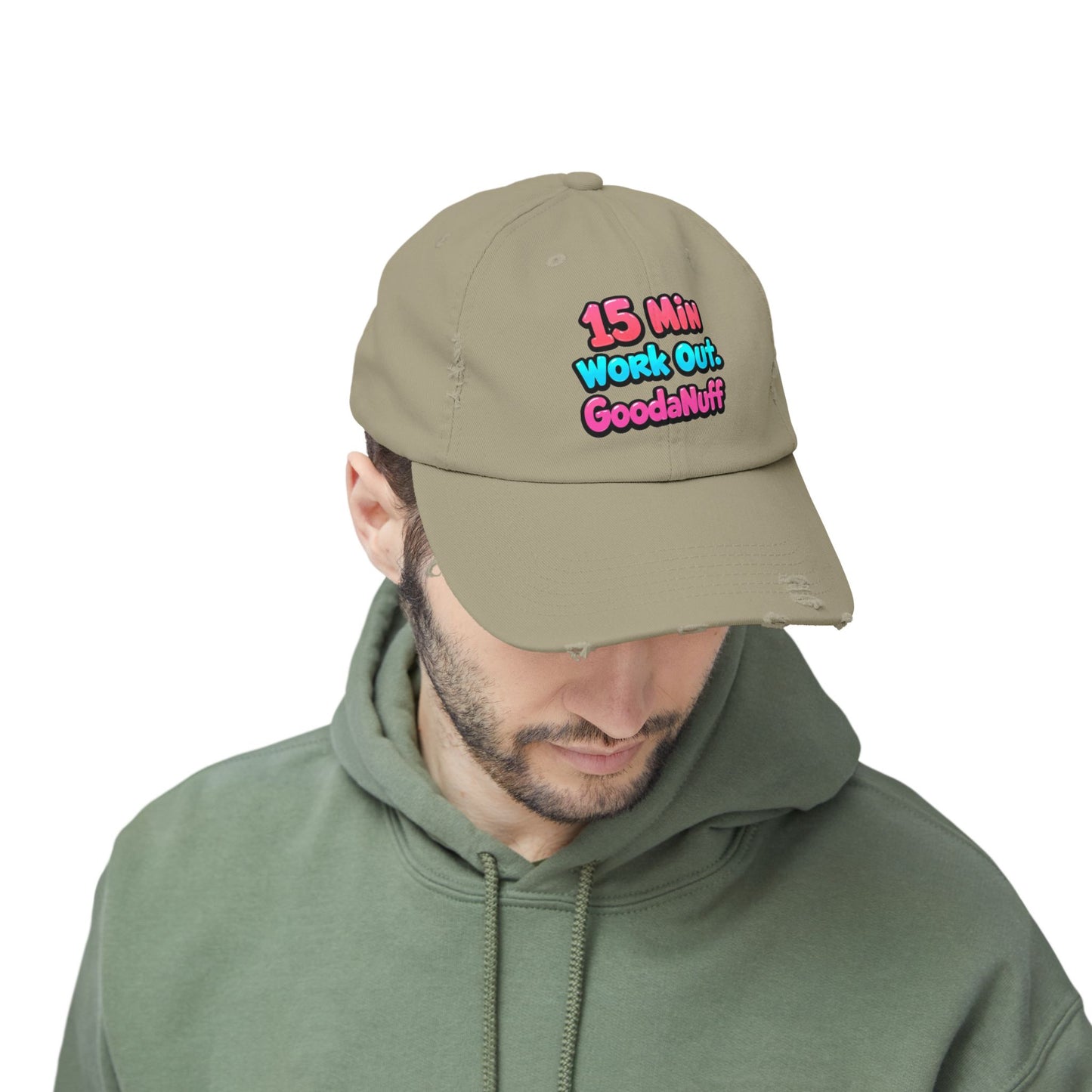 15 Min Workout GoodaNuff Distressed Baseball Cap