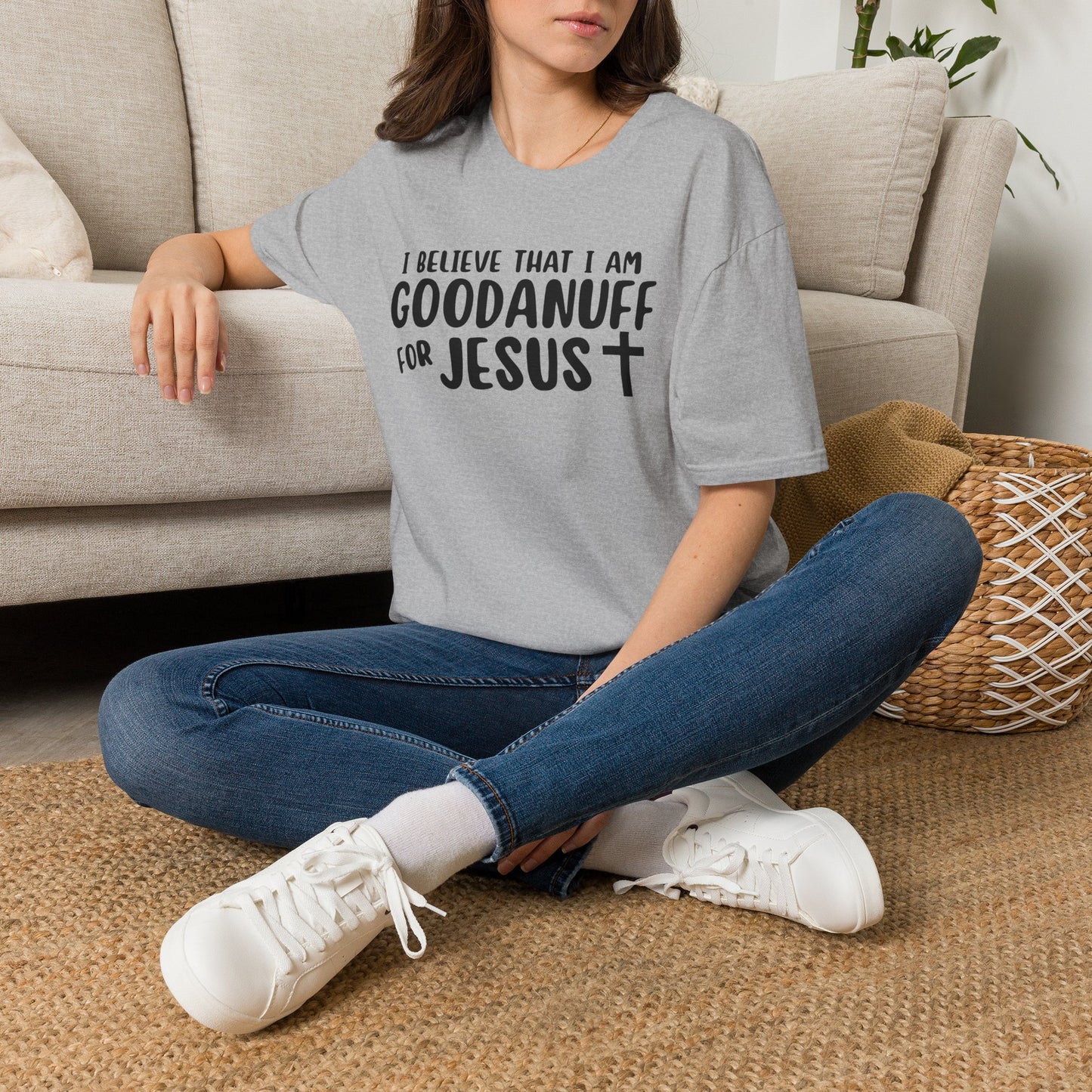I Believe that I am GoodaNuff for Jesus Unisex Softstyle T-Shirt