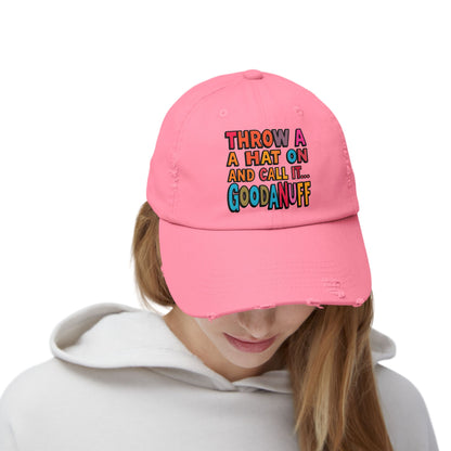 Throw a Hat on and Call it...GoodaNuff Distressed Baseball Cap