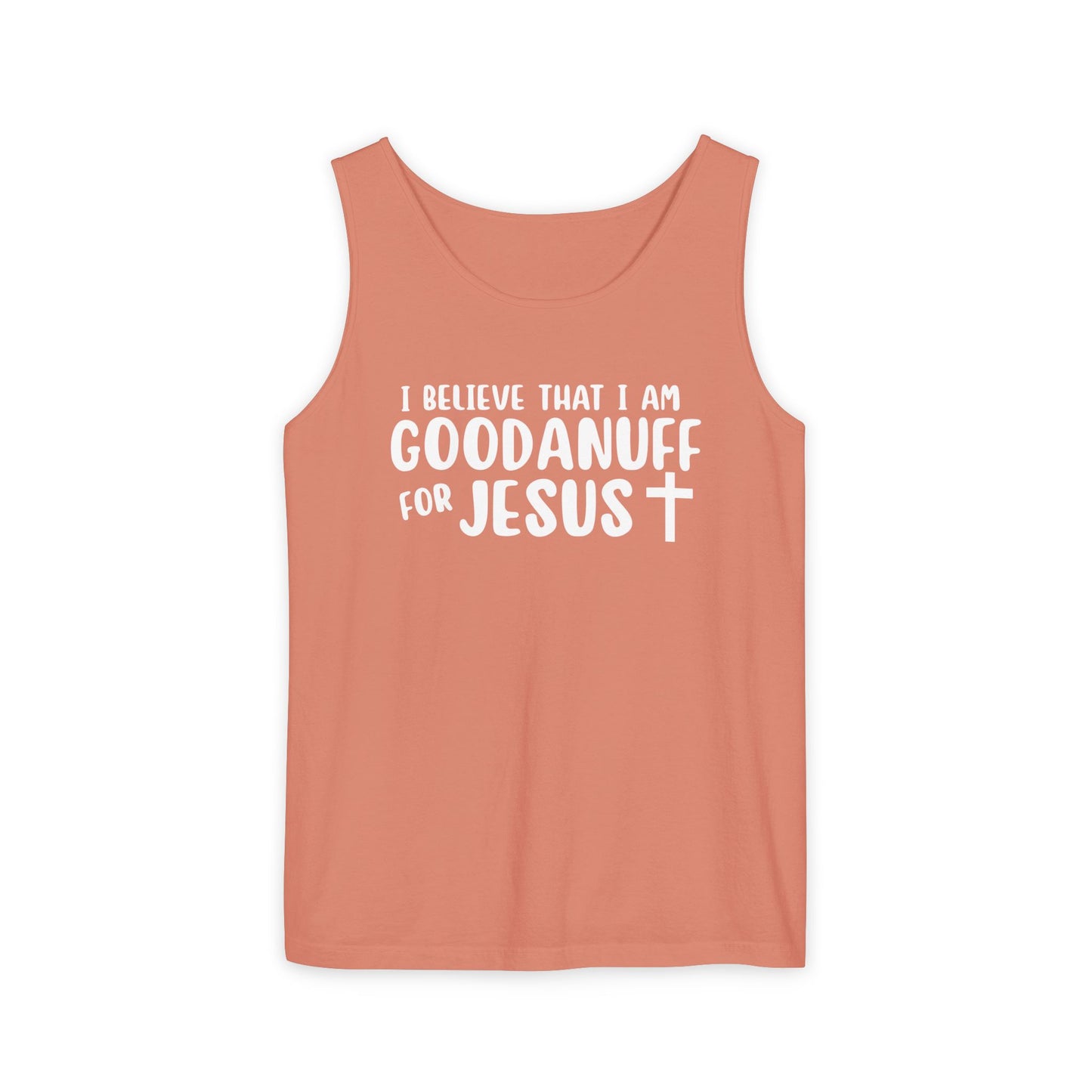 I Believe that I am GoodaNuff for Jesus Men's Lightweight Tank Top