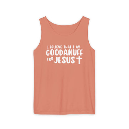 I Believe that I am GoodaNuff for Jesus Men's Lightweight Tank Top