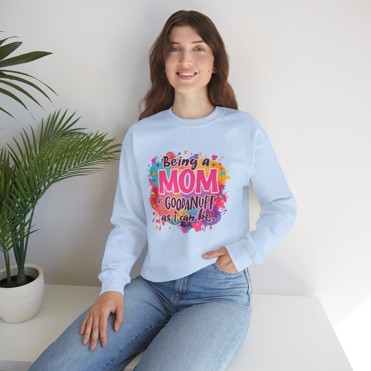 Being a Mom as GoodaNuff as I can be Unisex Softstyle T-Shirt