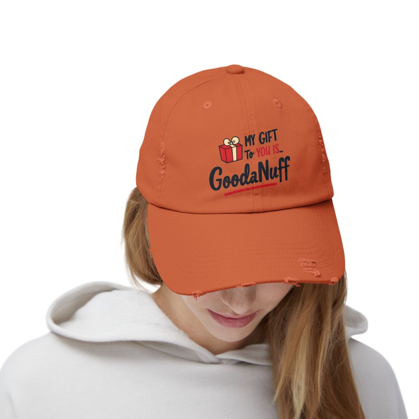 My Gift to you is...GoodaNuff Distressed Baseball Cap