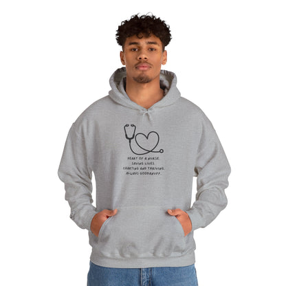 Heart of a Nurse. Saving Lives. Charting and Thriving. Always GoodaNuff Unisex Hoodie