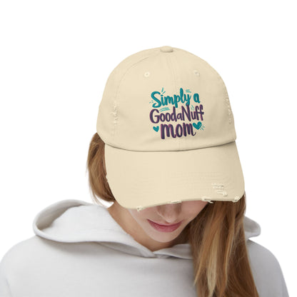Simply a GoodaNuff Mom Distressed Baseball Cap