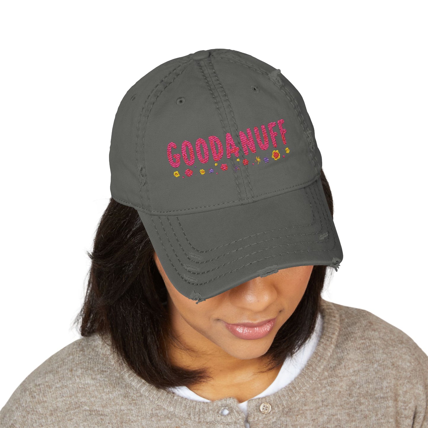 Throw a Sweatshirt on & call it GoodaNuff Embroidery Baseball Cap