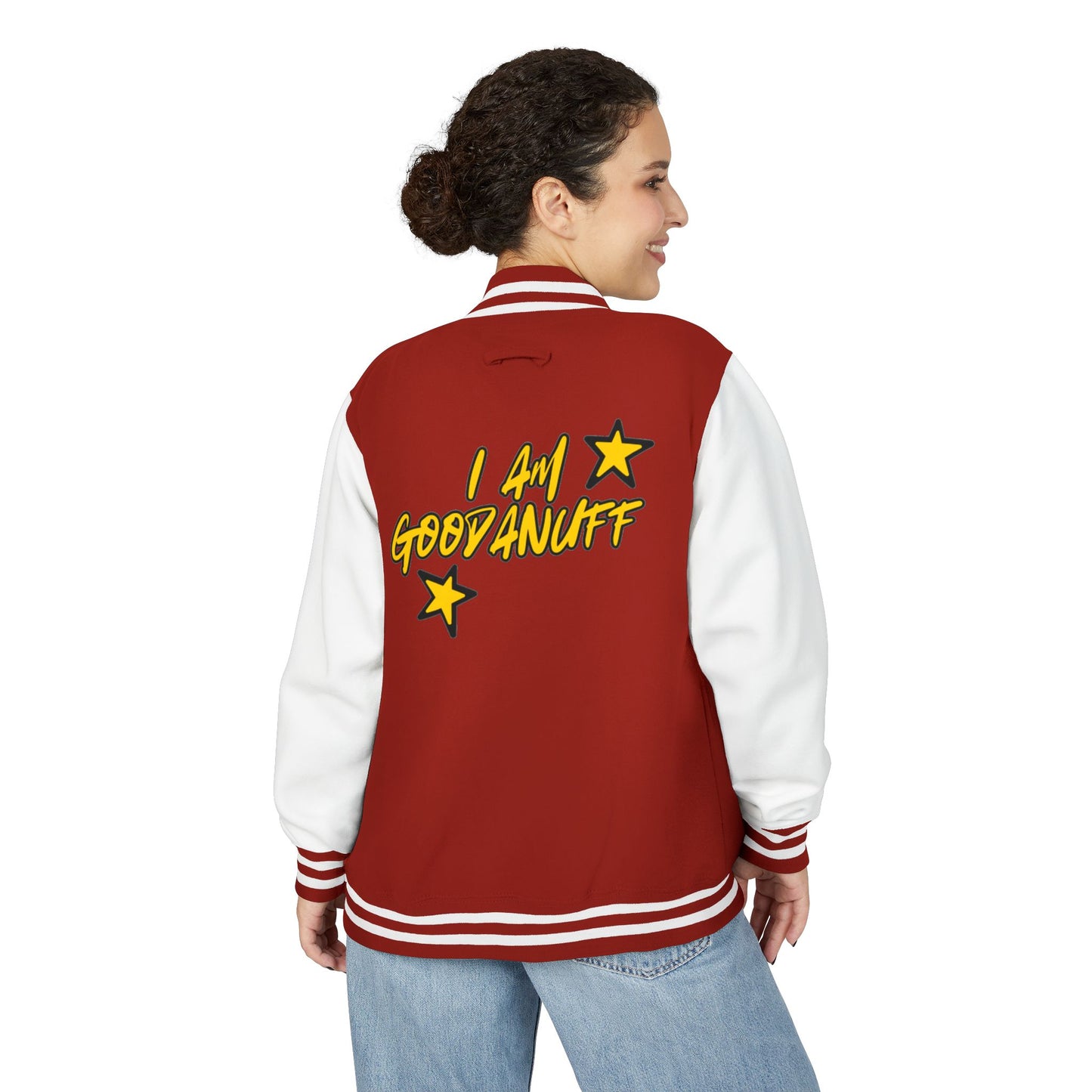 I Am GoodaNuff Unisex Letterman Jacket