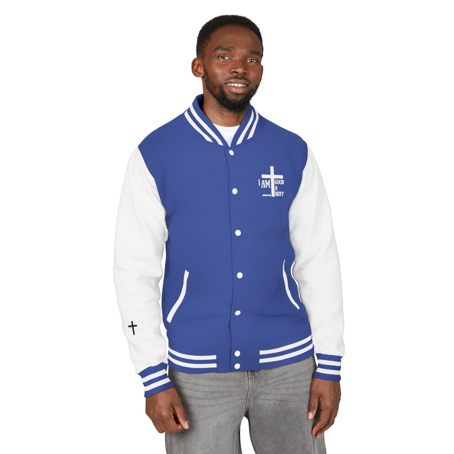 I AM GoodaNuff Unisex Letterman Jacket