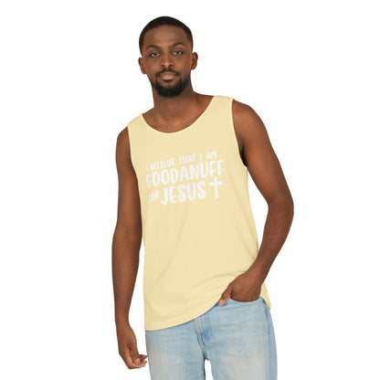 I Believe that I am GoodaNuff for Jesus Men's Lightweight Tank Top