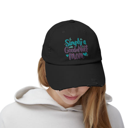 Simply a GoodaNuff Mom Distressed Baseball Cap