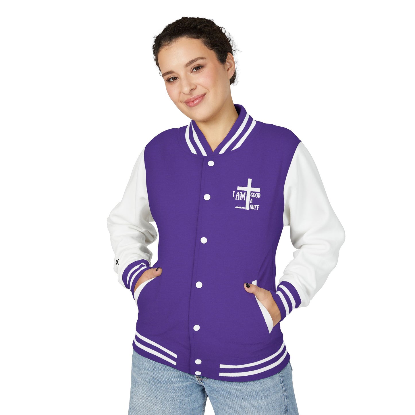 I AM GoodaNuff Unisex Letterman Jacket