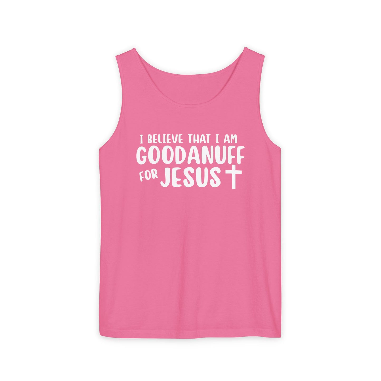 I Believe that I am GoodaNuff for Jesus Men's Lightweight Tank Top