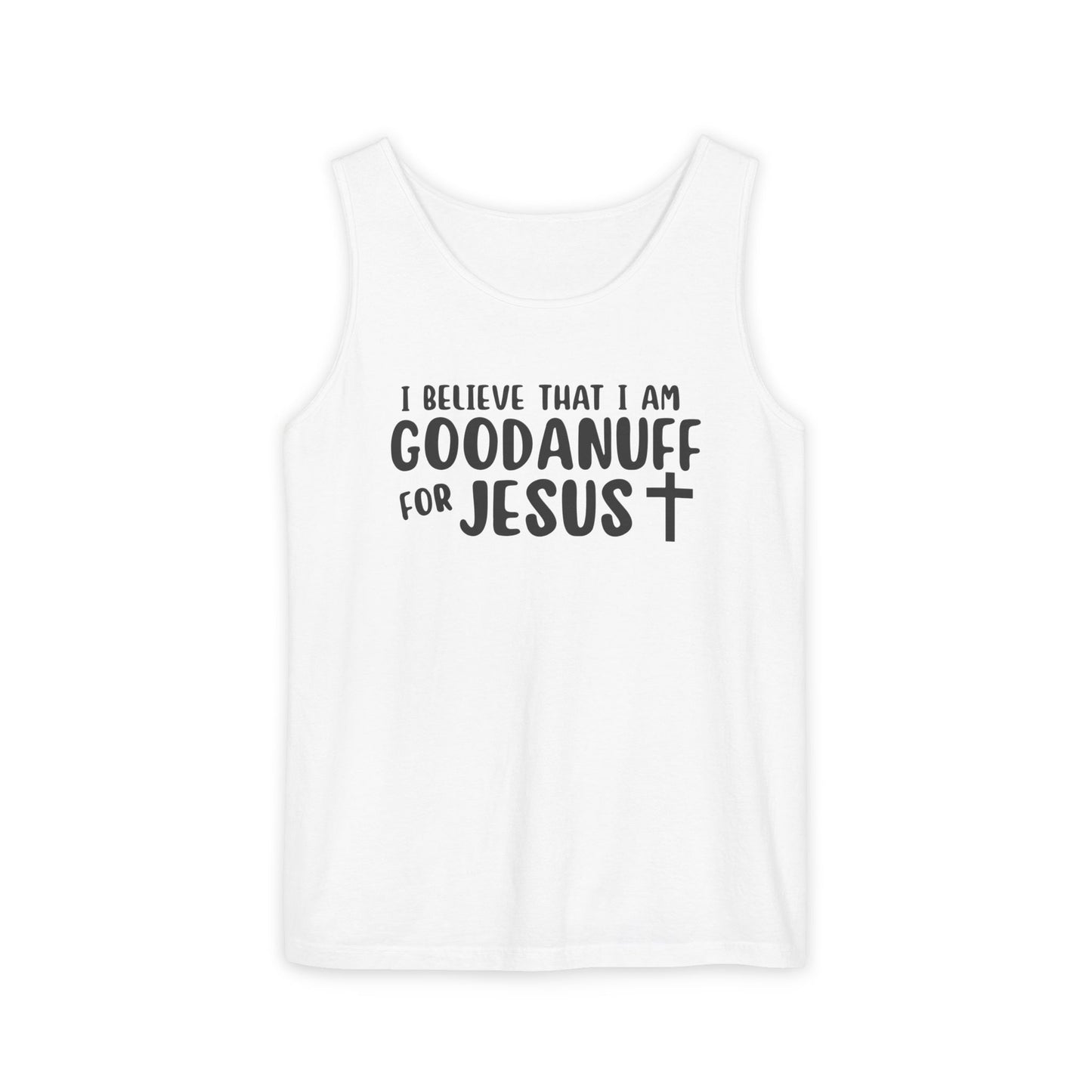 I Believe that I am GoodaNuff for Jesus Men's Lightweight Tank Top