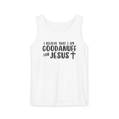 I Believe that I am GoodaNuff for Jesus Men's Lightweight Tank Top