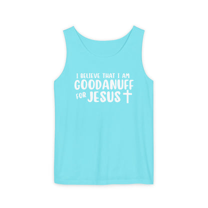 I Believe that I am GoodaNuff for Jesus Men's Lightweight Tank Top