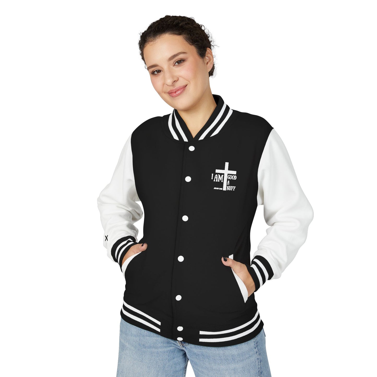 I AM GoodaNuff Unisex Letterman Jacket