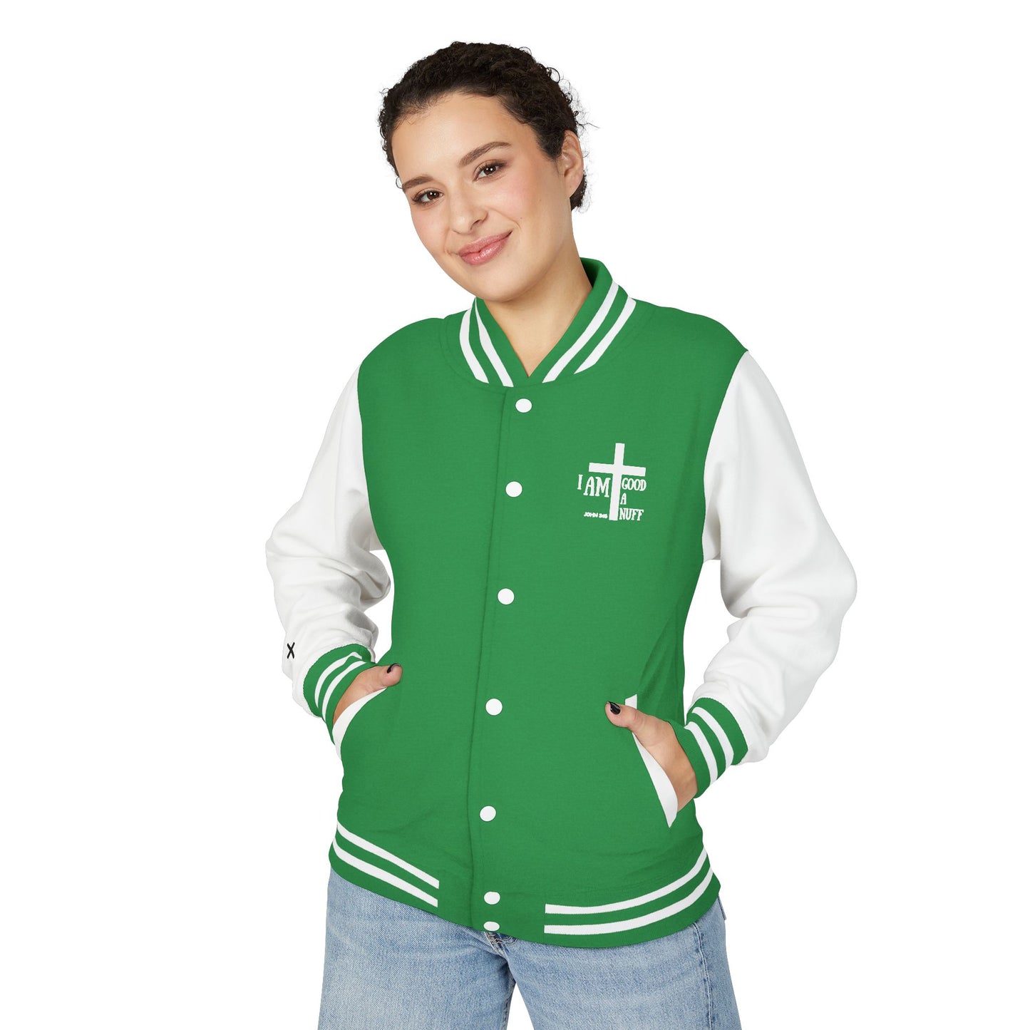I AM GoodaNuff Unisex Letterman Jacket