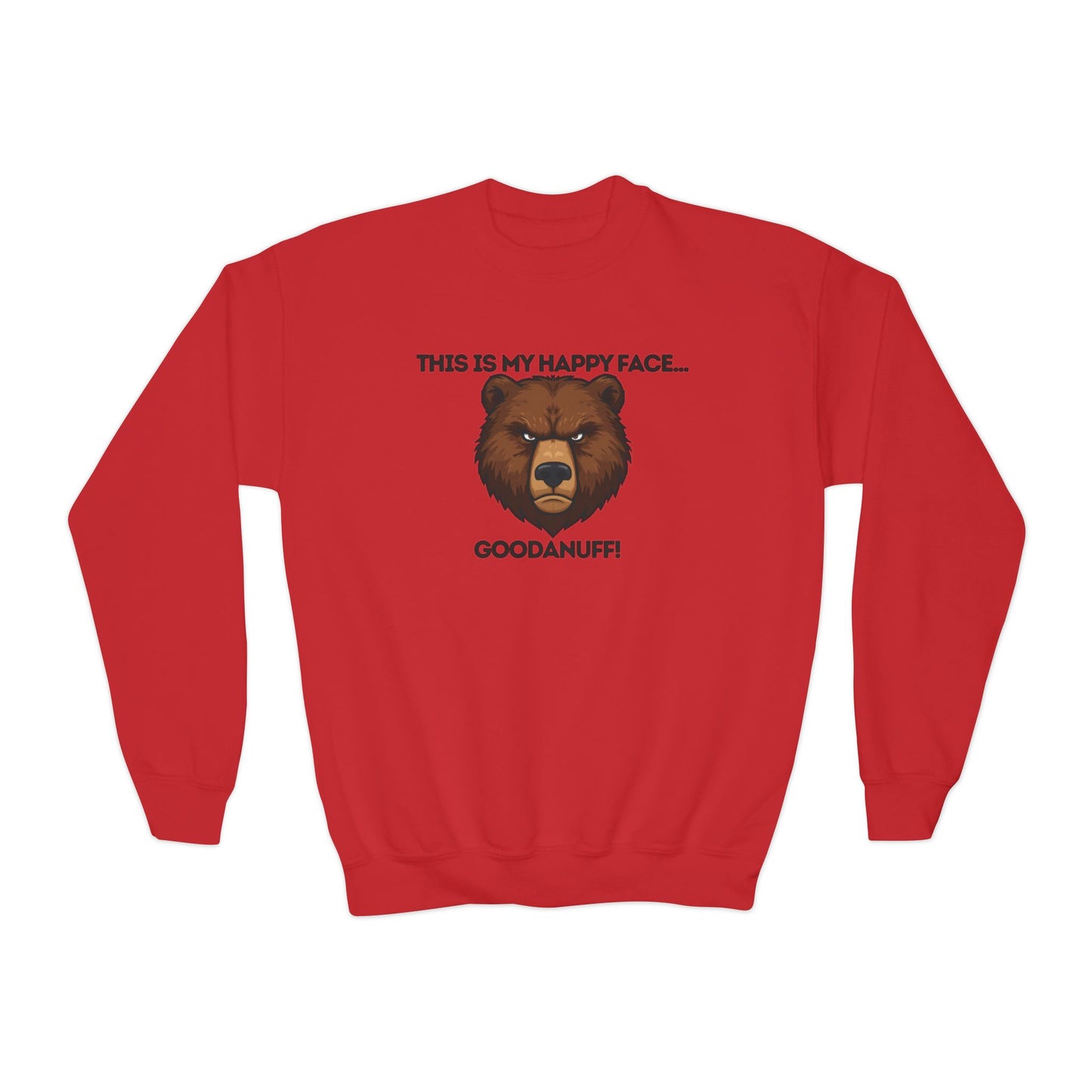 This is my Happy Face...GoodaNuff Unisex Youth Crewneck