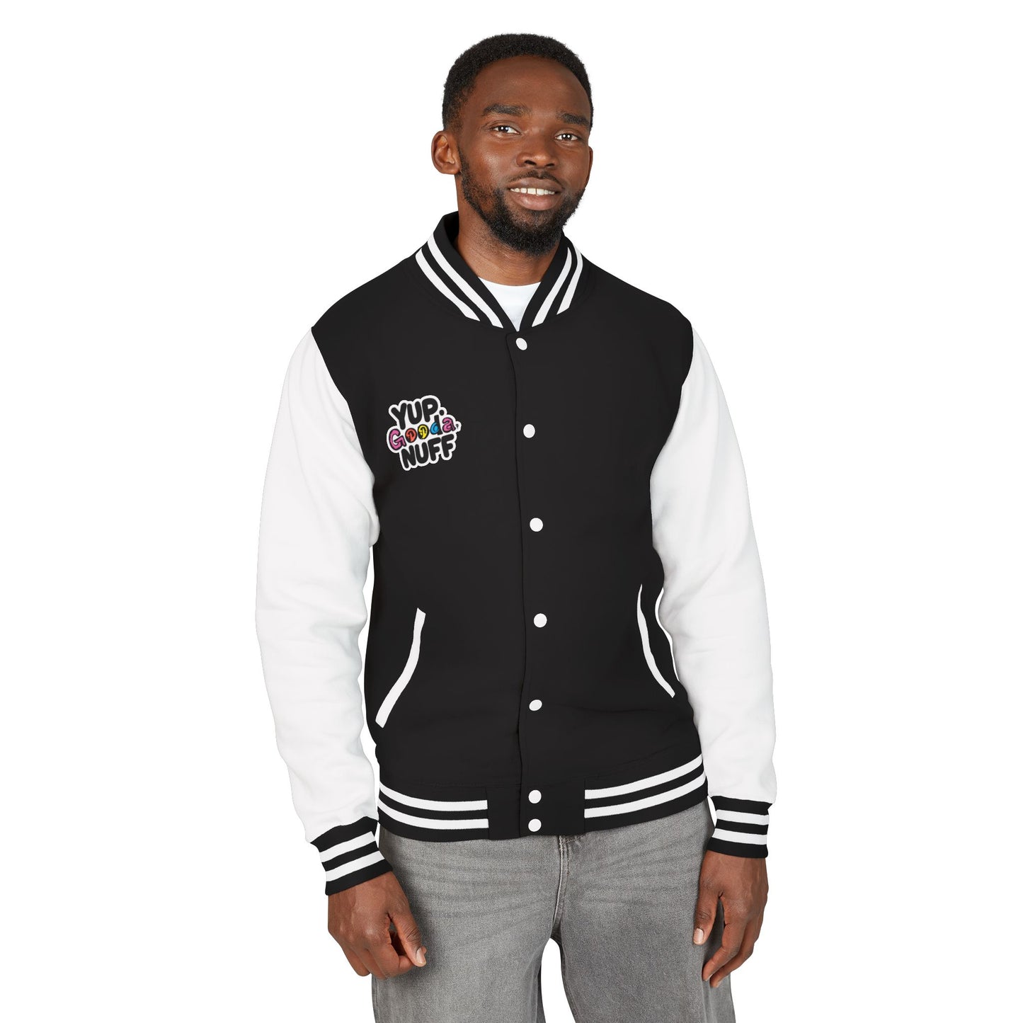 Yup. GoodaNuff Unisex Letterman Jacket