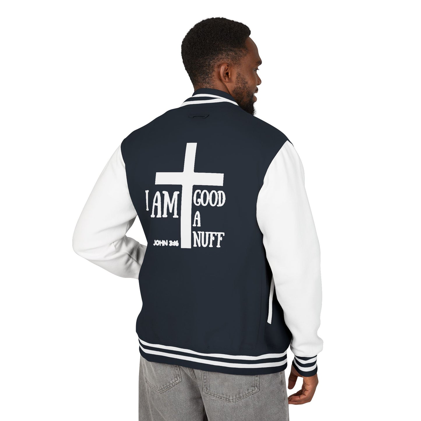 I AM GoodaNuff Unisex Letterman Jacket
