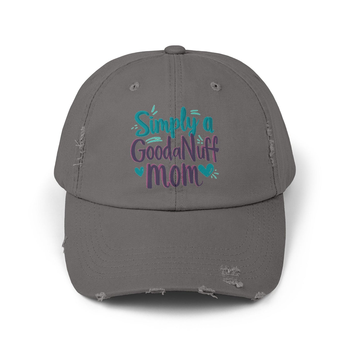 Simply a GoodaNuff Mom Distressed Baseball Cap