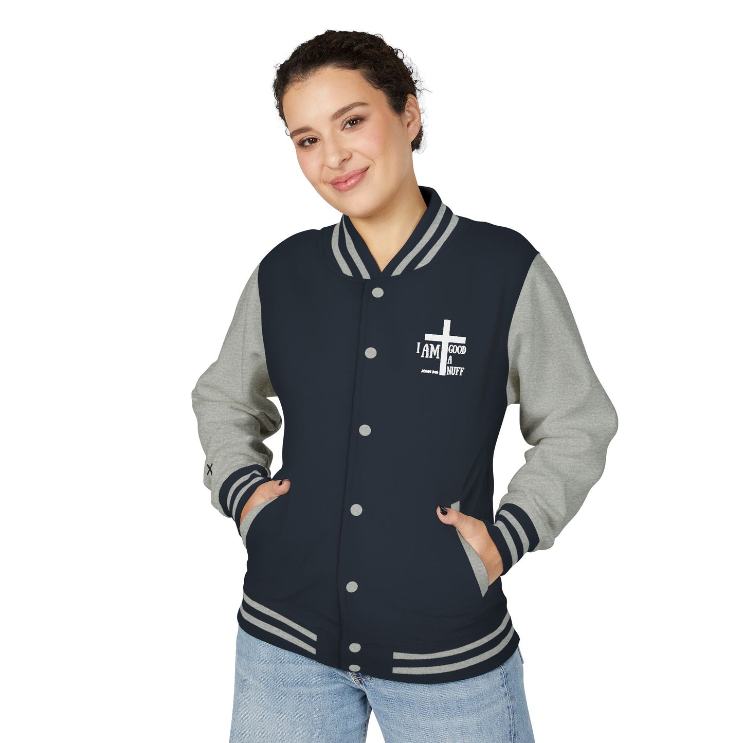 I AM GoodaNuff Unisex Letterman Jacket