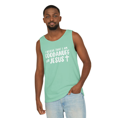 I Believe that I am GoodaNuff for Jesus Men's Lightweight Tank Top