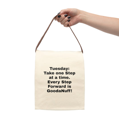 Tuesday: Take one Step at time. Every Step forward is GoodaNuff Lunch Bag