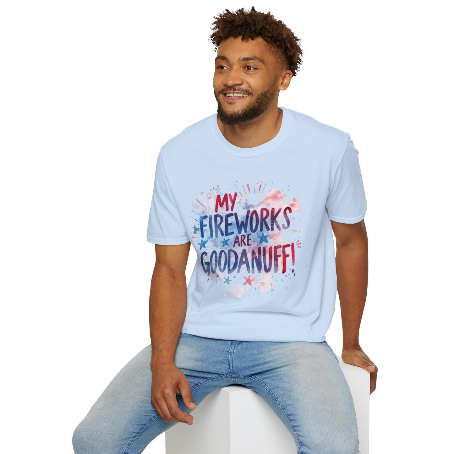 My Fireworks are GoodaNuff Unisex Softstyle T-Shirt