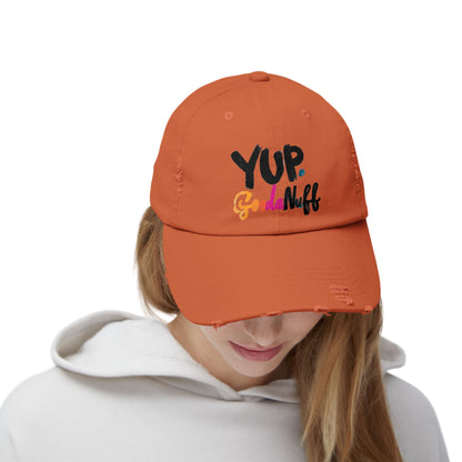 Yup. GoodaNuff Distressed Baseball Cap