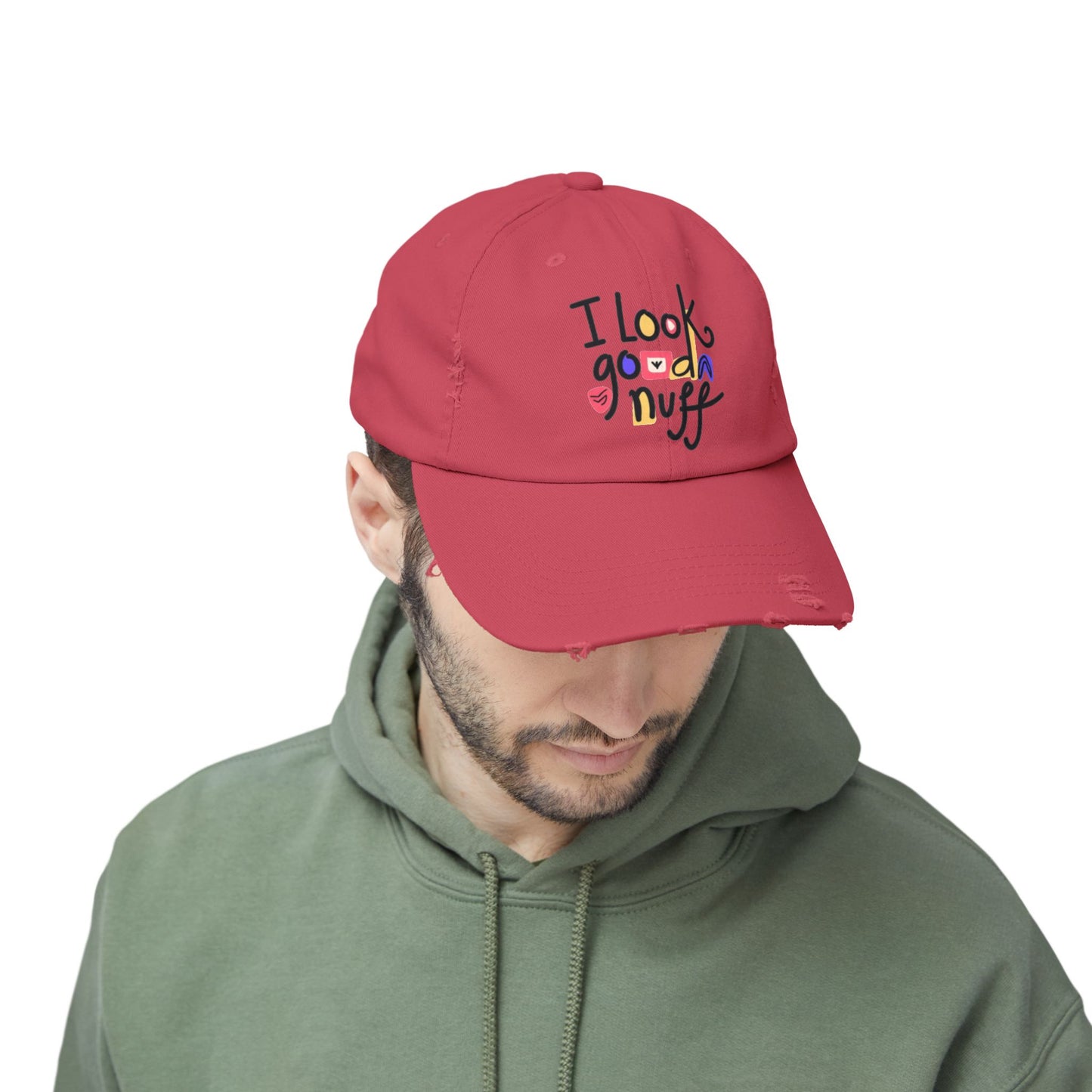 I Look GoodaNuff Distressed Baseball Cap