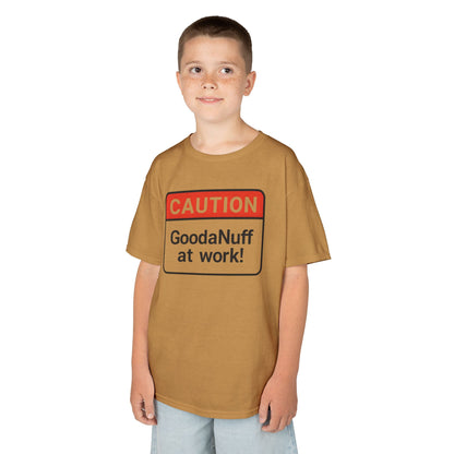Caution-GoodaNuff at Work Unisex Youth T-Shirt