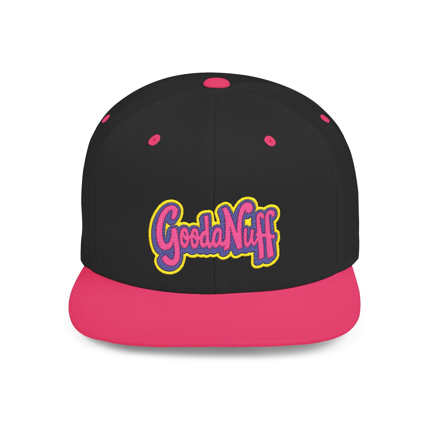 GoodaNuff Embroidery Flat Bill Cap
