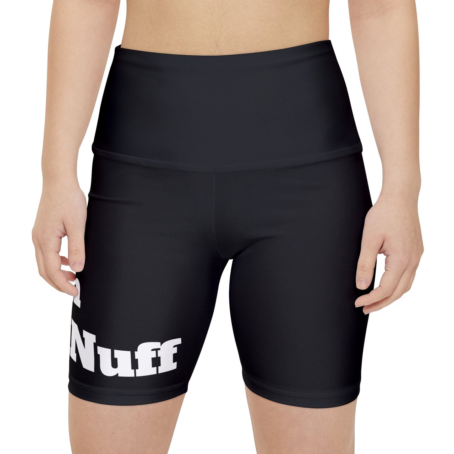 I Am GoodaNuff High Waist Biker Shorts