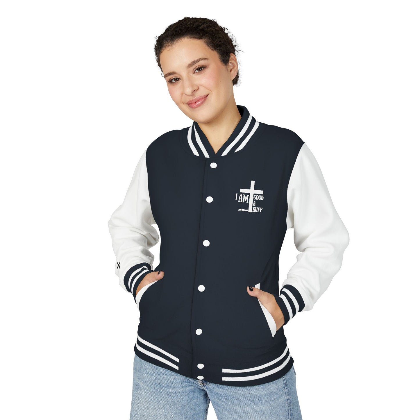 I AM GoodaNuff Unisex Letterman Jacket