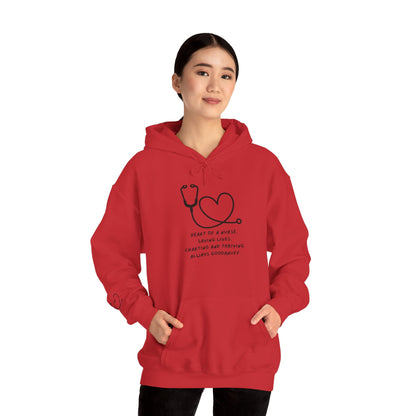 Heart of a Nurse. Saving Lives. Charting and Thriving. Always GoodaNuff Unisex Hoodie