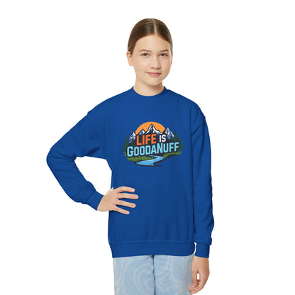 Life Is GoodaNuff Unisex Youth Crewneck