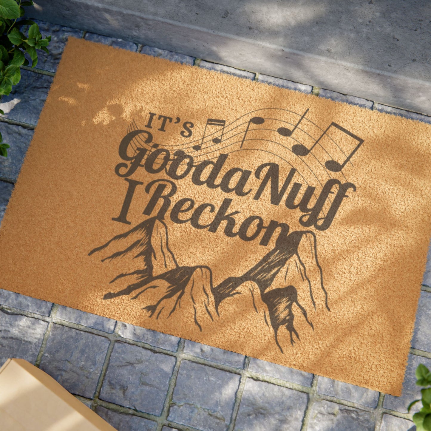 It's GoodaNuff I Reckon Door Mat