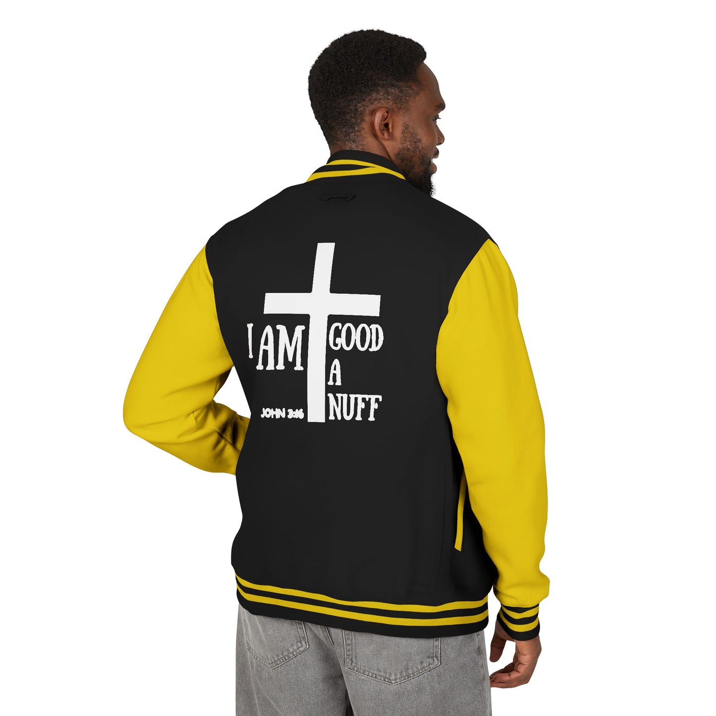 I AM GoodaNuff Unisex Letterman Jacket