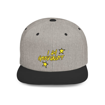 I Am GoodaNuff Embroidery Flat Bill Cap