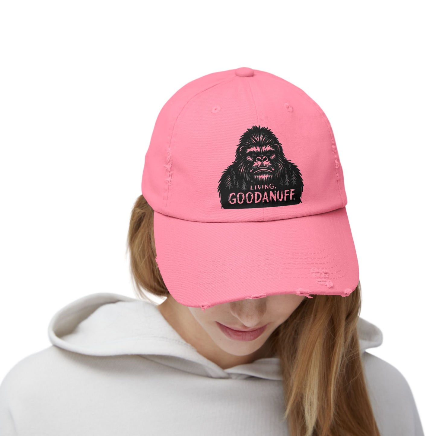 Living GoodaNuff Distressed Baseball Cap
